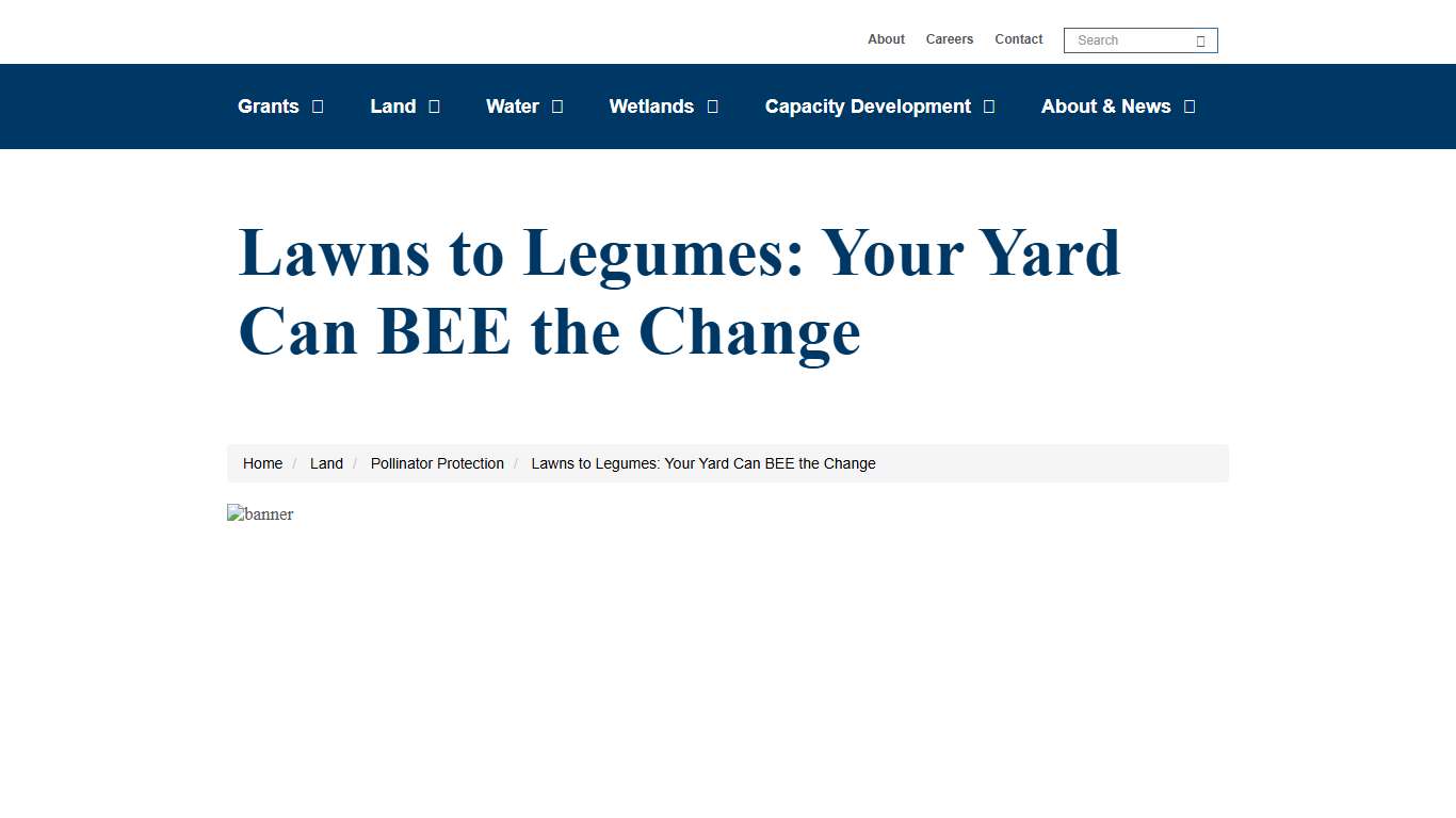 Lawns to Legumes: Your Yard Can BEE the Change MN Board of Water, Soil Resources