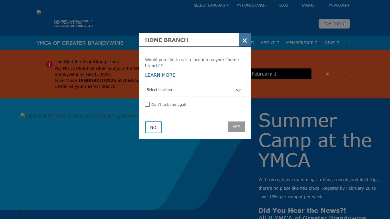 Summer Camp at the YMCA YMCA of Greater Brandywine