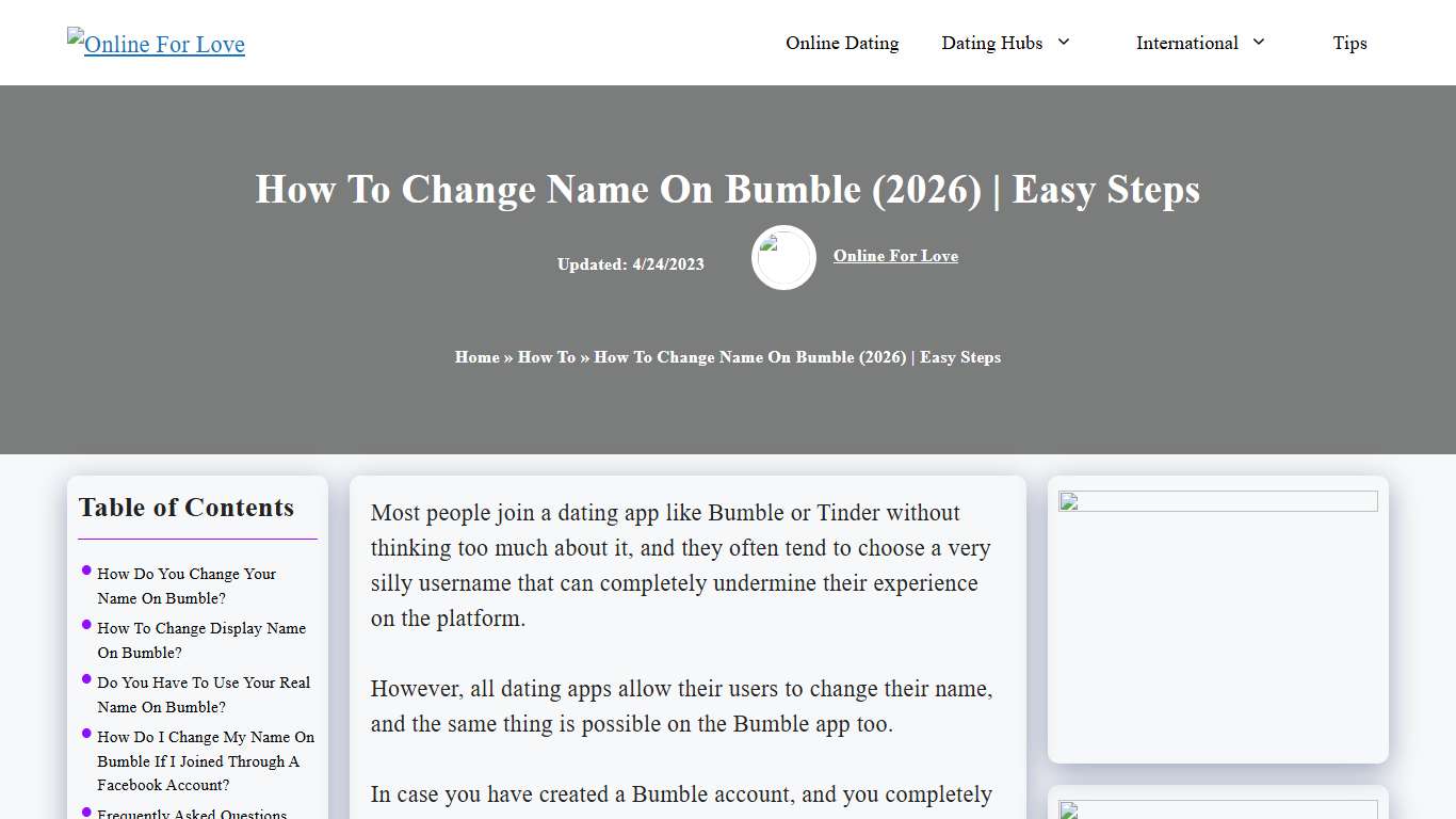 How To Change Name On Bumble (2026) Easy Steps